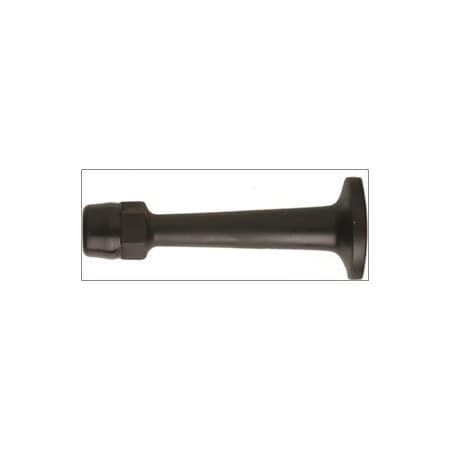 Delaney Hardware 3 IN. H.D. RIGID DOOR STOP BLACK 402195